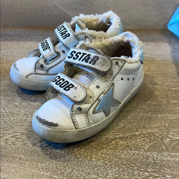 Golden Goose Kids White Sneakers with Star Detail